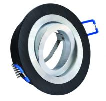 LC-Light ALU Einbaustrahler rund Schwarz mit Klickverschluß E4428-BR