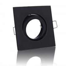 LC-Light Druckguss Einbaustrahler viereckig Schwarz mit Klickverschluß E4459-7