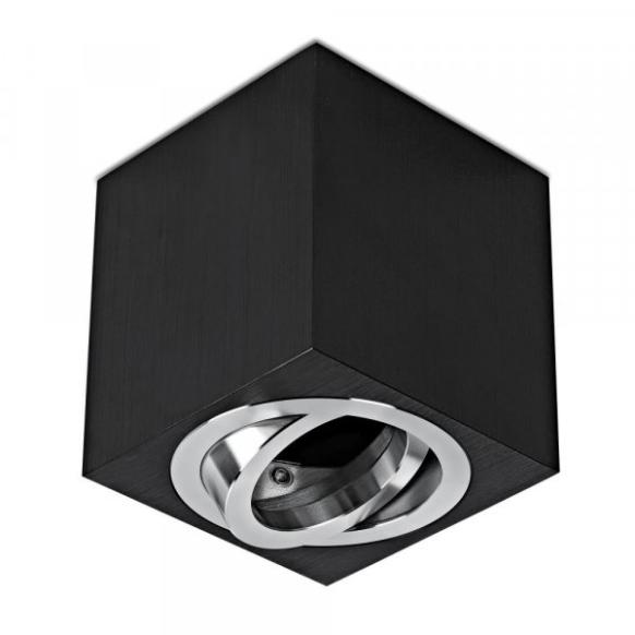 LC Light ALU Aufbaustrahler viereckig Schwarz LC Light ALU Aufbaustrahler viereckig Schwarz