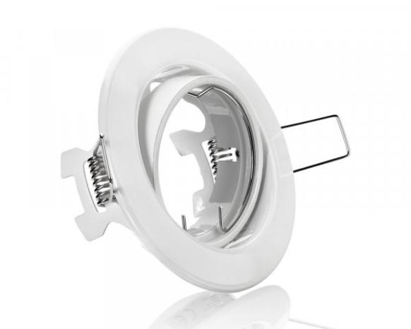 LC Light E4405-1 rund Weiß mit Feder LC Light E4405-1 rund Weiß mit Feder