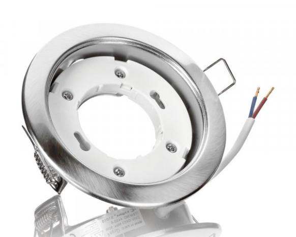LC-Light - automatisch angeleg Metall Einbaustrahler Eisengebürstet GX53