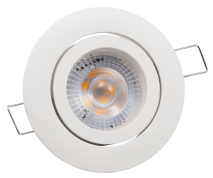 McShine LED-Einbauleuchte ''Eco-50'' 5W, 400lm, 3000K, weißes Gehäuse 1452623
