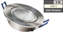 McShine LED-Einbauleuchte ''Flatty'' Ø83mm, 5W, 400lm, neutralweiß, IP44 1452644