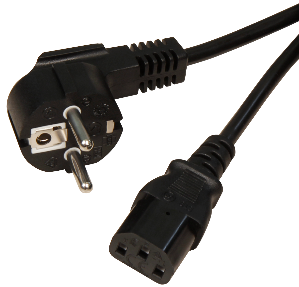 McPower Kaltgeräte Anschlusskabel , H05VV-F3G 1,00mm², 5m, 10A/250V, schwarz McPower Kaltgeräte Anschlusskabel , H05VV-F3G 1,00mm², 5m, 10A/250V, schwarz