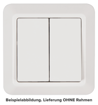 McPower Serien-Schalter ''Cup'' 2-fach, 250V~/10A, UP, weiß 1534277