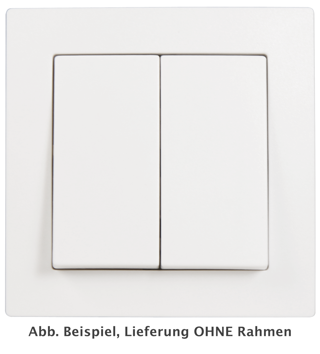 McPower Serien-Schalter ''Flair'', 2-fach, 250V~/10A, UP, weiß