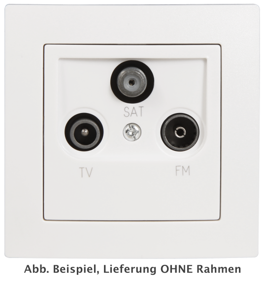 McPower Antennendose ''Flair'' für TV, Radio und Sat, UP, weiß McPower Antennendose ''Flair'' für TV, Radio und Sat, UP, weiß