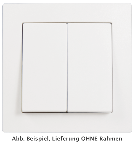 McPower Serien-Schalter ''Flair'', 2-fach, 250V~/10A, UP, weiß McPower Serien-Schalter ''Flair'', 2-fach, 250V~/10A, UP, weiß