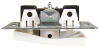 McPower Serien-Schalter ''Flair'', 2-fach, 250V~/10A, UP, weiß