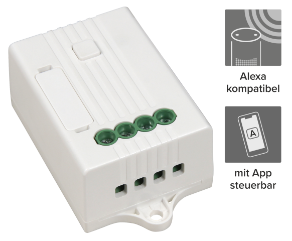 itius Funk Controller , bis 160m, max. 1.100W, 5A, Wifi, App, Alexa kompatibel itius Funk Controller , bis 160m, max. 1.100W, 5A, Wifi, App, Alexa kompatibel
