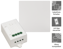 itius Funk-Wechselschalter Set , 1-fach, bis zu 160m, batterielos, Wifi, Alexa 1534892
