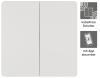 itius Funk-Wechselschalter , 2-fach, batterielos, max. 160m, dimmbar, IP67