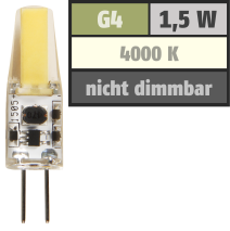 McShine LED-Stiftsockellampe ''Silicia COB'', G4, 1,5W, 200 lm, neutralweiß 1451417