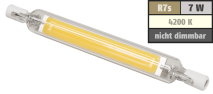 McShine LED-Strahler ''LS-718'' R7s, 7W, 700lm, 118mm, 360°, neutralweiß 1452219