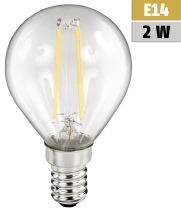 McShine LED Filament Tropfenlampe ''Filed'', E14, 2W, 200 lm, warmweiß, klar 1451113