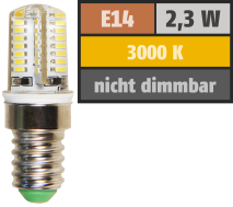 McShine LED-Lampe ''Silicia'', E14, 2,3W, 200 lm, warmweiß 1451422