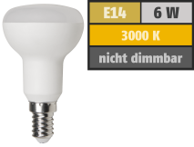 McShine LED-Reflektorstrahler , E14, R50, 6W, 480lm, 3000K, warmweiß 1452122