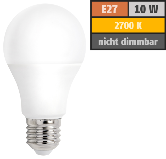 ledon 10w led lampe e27 warmwei�