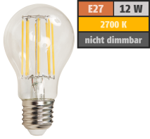 McShine LED Filament Glühlampe ''Filed'', E27, 12W, 1500lm, warmweiß, klar 1452285