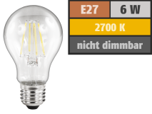 McShine LED Filament Glühlampe ''Filed'', E27, 6W, 630 lm, warmweiß 1451637