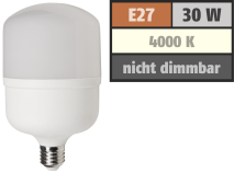 McShine LED Lampe ''BIG30'' E27, 30W, 2800lm, 100x191mm, neutralweiß 1451964