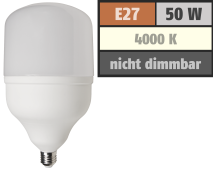 McShine LED Lampe ''BIG50'' E27, 50W, 4600lm, 138x254mm, neutralweiß 1451966