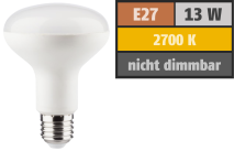 Muellerlicht LED Reflektor R80, E27, 13W, 1000lm, 2700K, warmweiß 1451832