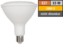 McShine LED-Strahler , E27, PAR38, 15W, 1.200 lm, 45°, 3000K, warmweiß 1452282