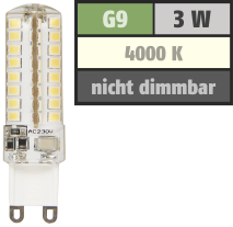McShine LED-Stiftsockellampe ''Silicia'', G9, 3W, 320 lm, neutralweiß 1451421