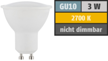 Muellerlicht LED-Strahler GU10, 3W, 230lm, 2700K, warmweiß 1451821