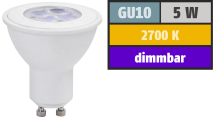 Muellerlicht LED-Strahler GU10, 5W, 320lm, 2700K, warmweiß, dimmbar 1451822