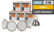 McShine LED-Strahler ''SP30-10'', GU10, 3W, 230 lm, warmweiß, 10er-Pack 1451667