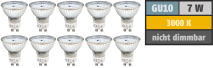 McShine LED-Strahler ''SP70-10'', GU10, 7W, 470 lm, warmweiß, 10er-Pack 1451723