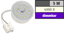 McShine LED-Modul , 5W, 400 Lumen, 230V, 50x23mm, neutralweiß, 4000K, dimmbar 1451950