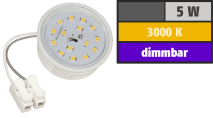 McShine LED-Modul , 5W, 400 Lumen, 230V, 50x23mm, warmweiß, 3000K, dimmbar 1451949
