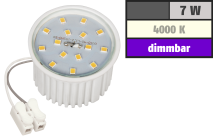 McShine LED-Modul , 7W, 510 Lumen, 230V, 50x33mm, neutralweiß, 4000K, dimmbar 1452161