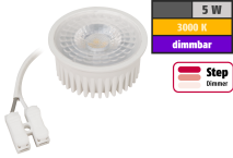 McShine LED-Modul ''MCOB'' 5W, 400Lm, 230V, 50x25mm, warmweiß, 3000K, 10er-Pack 1452401