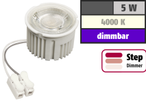 McShine LED-Modul 'MCOB' 5W, 400lm, 230V, 50x33mm, neutralweiß, 4000K, step-dimmbar 1451954