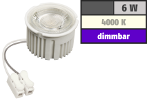 McShine LED-Modul 'MCOB' 6W, 400lm, 230V, 50x33mm, neutralweiß, 4000K, dimmbar 1451956