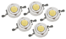 Noname High Power LED Bauteil, 5er Set, 3W, warmweiß 1453502
