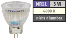 McShine LED-Strahler ''MCOB'' MR11 / G4, 3W, 250 lm, neutralweiß 1451382