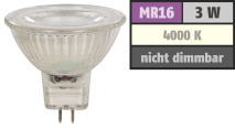 McShine LED-Strahler ''MCOB'' MR16, 3W, 250 lm, neutralweiß 1451323
