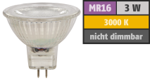 McShine LED-Strahler ''MCOB'' MR16, 3W, 250 lm, warmweiß 1451322