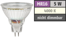 McShine LED-Strahler ''MCOB'' MR16, 5W, 400 lm, neutralweiß 1451325