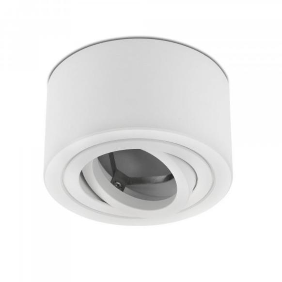 LC Light 140140 , Alu Aufbaustrahler in wei&szlig; NOIP