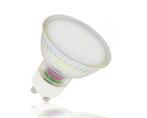 LC Light GU10 5W 3000K, Warmweiß mit Milchglas Abdeckung LC Light GU10 5W 3000K, Warmweiß mit Milchglas Abdeckung