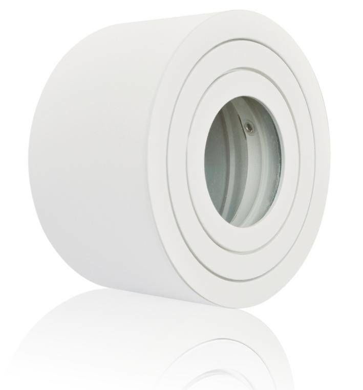 LC Light ALU Aufbaustrahler kurz Rund Weiß IP44 LC Light ALU Aufbaustrahler kurz Rund Weiß IP44